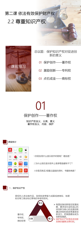 2.2尊重知识产权 课件-梧桐树下