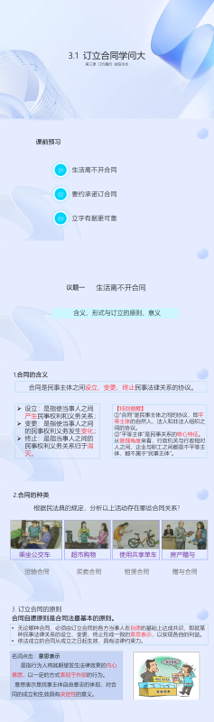 3.1订立合同学问大 课件-梧桐树下